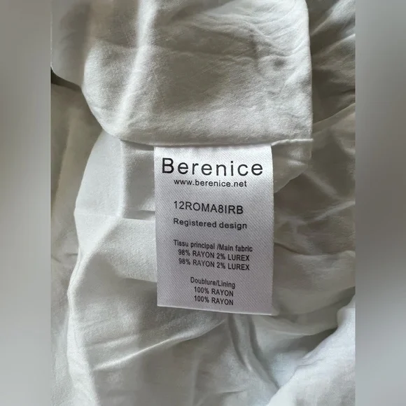 Berenice Paris Floral Ruffle Mini Dress S/M Boho Romantic - Picture 7 of 10